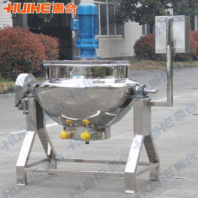 품질  Dairy Factory Electric Heating Jacketed Cooking Kettle With Drop Agitator For Food Jam Paste Production 공장